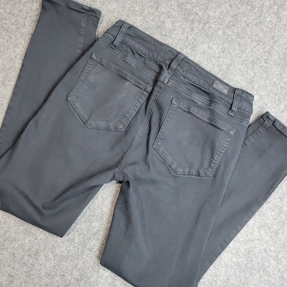 Paige Jeans Womens 28 Black Denim Stretch Verdugo Ankle Designer Grunge Y2K